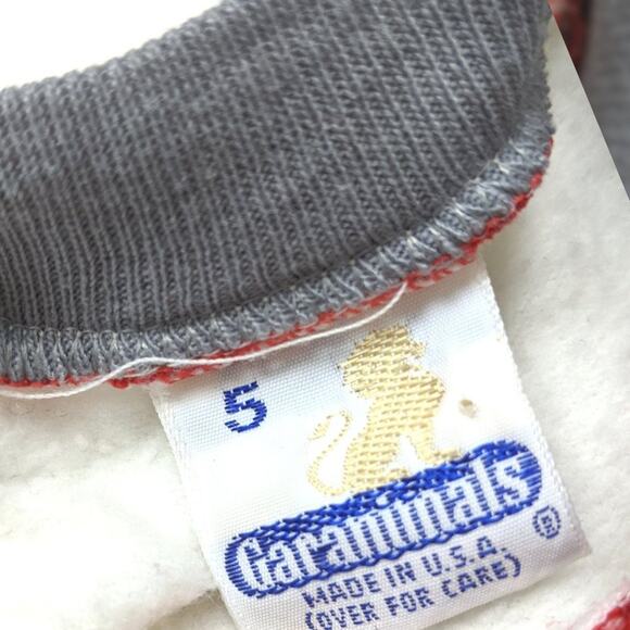 Vintage Garanimals Sweatshirt Boys Size 3T Cross Countr Graphic Sweater - Picture 3 of 3